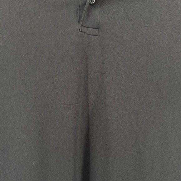 Under Armour Polo Shirt Mens 2XL Black Good HeatGear Loose Fit Short Sleeve - Picture 4 of 9